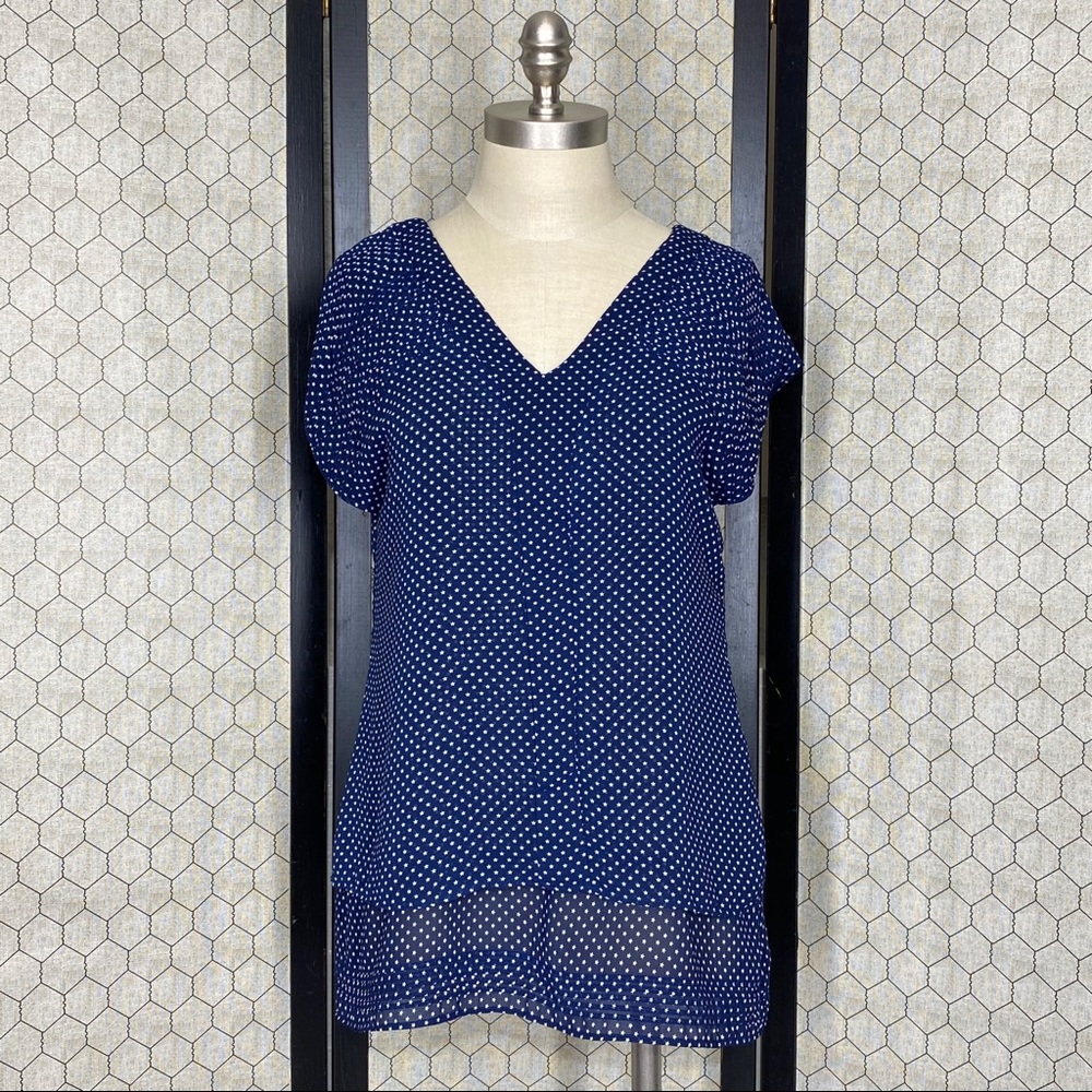 Converse One Star Navy Blue & White Star Blouse